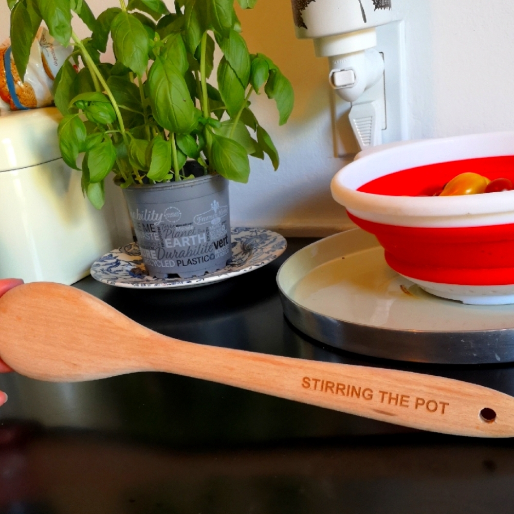 "Stirring The Pot" Wooden Spoon with Engraving